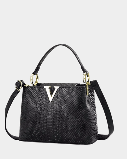 Valentina Croc Top Handle Handbag