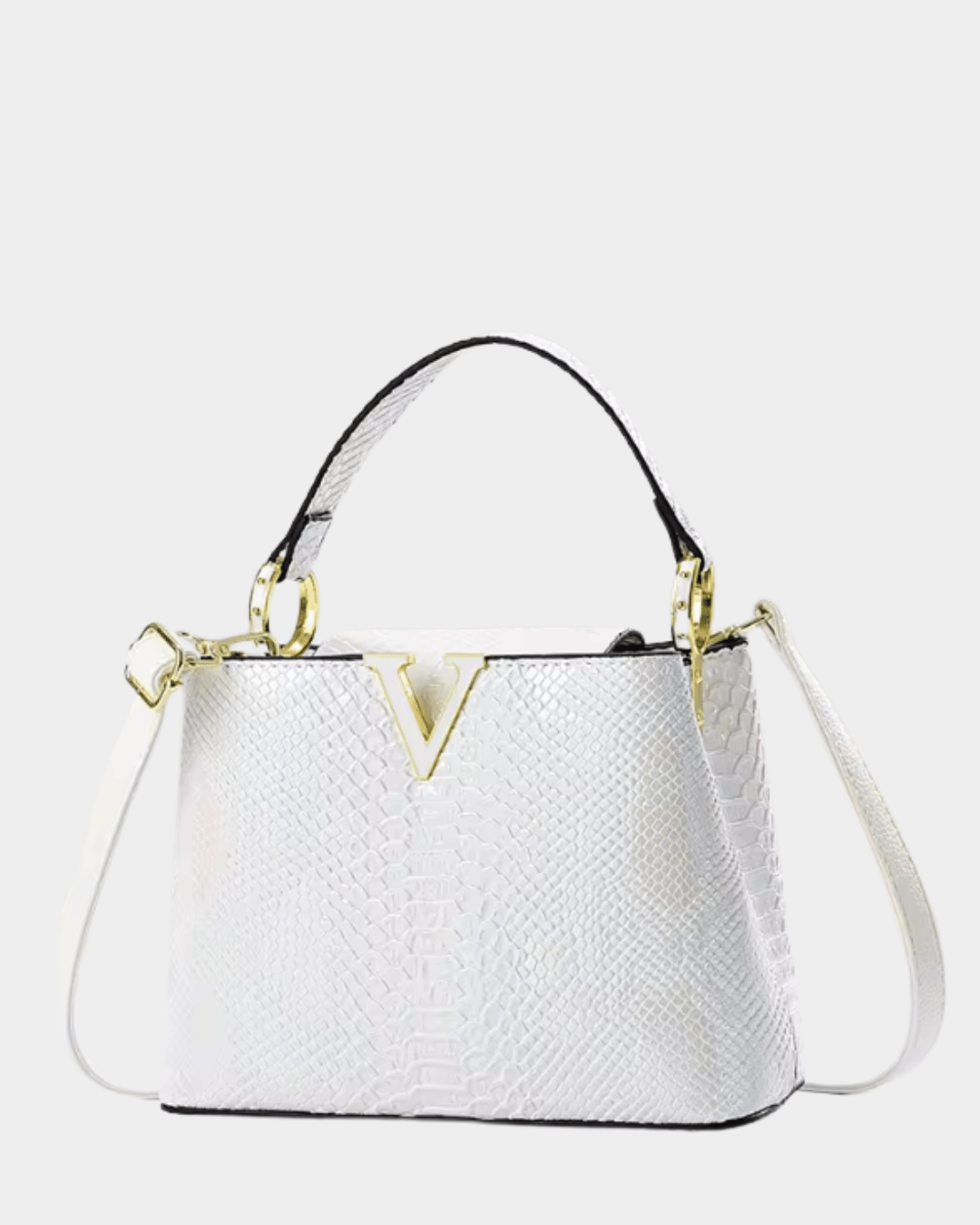 Valentina Croc Top Handle Handbag