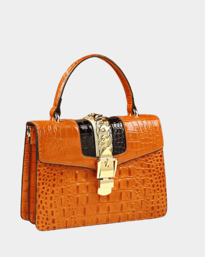 Lucinda Croc Top Handle Bag