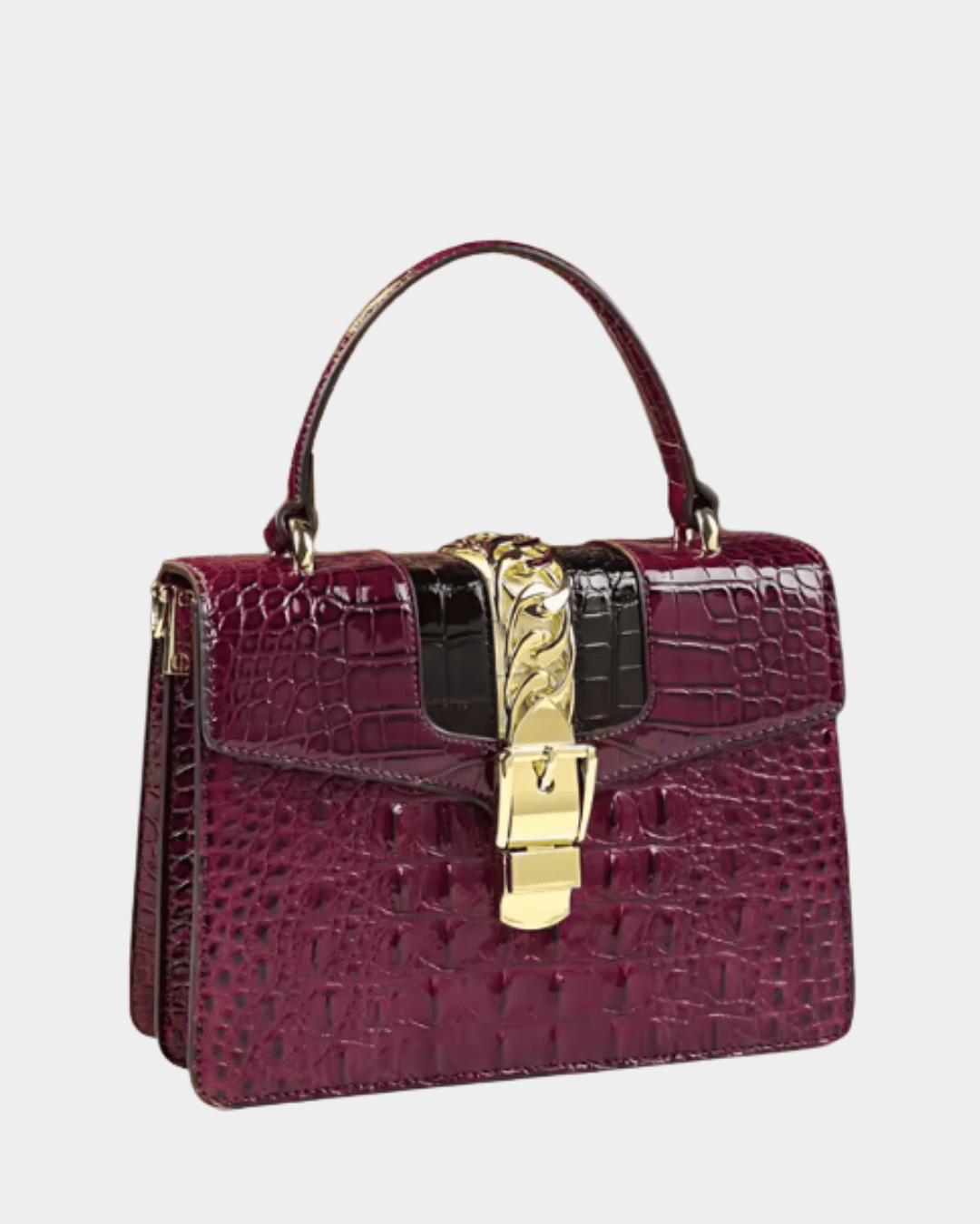 Lucinda Croc Top Handle Bag