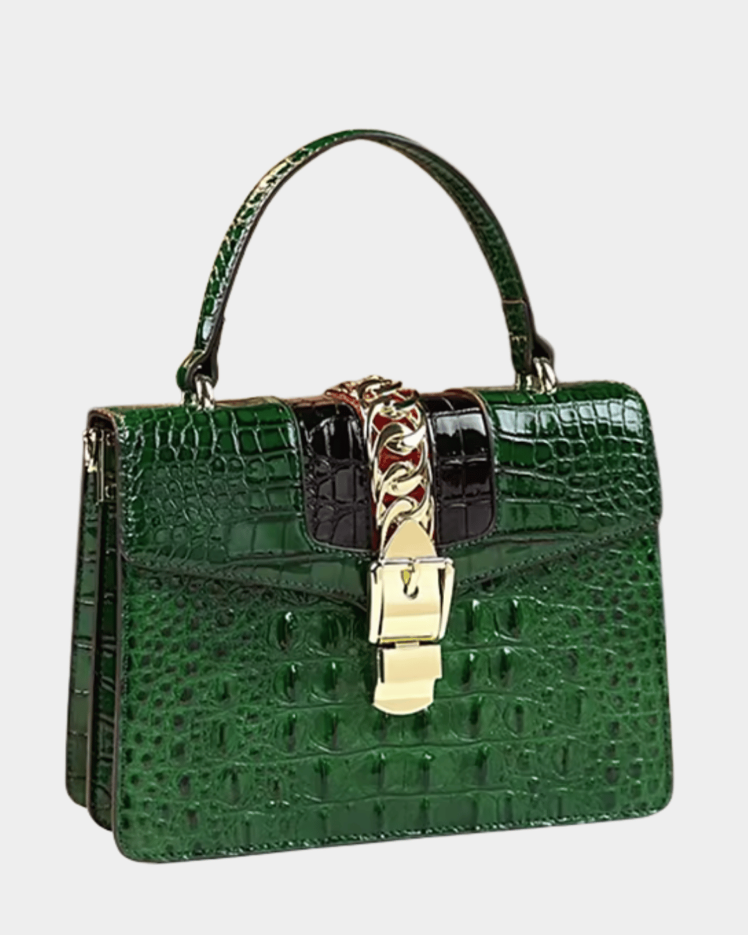 Lucinda Croc Top Handle Bag