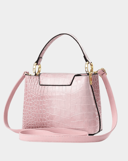 Valentina Croc Top Handle Handbag