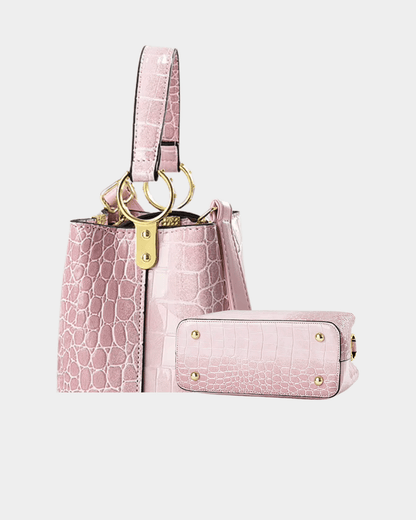 Valentina Croc Top Handle Handbag