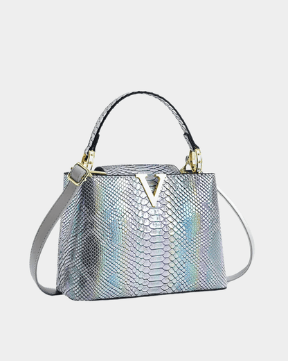 Valentina Croc Top Handle Handbag