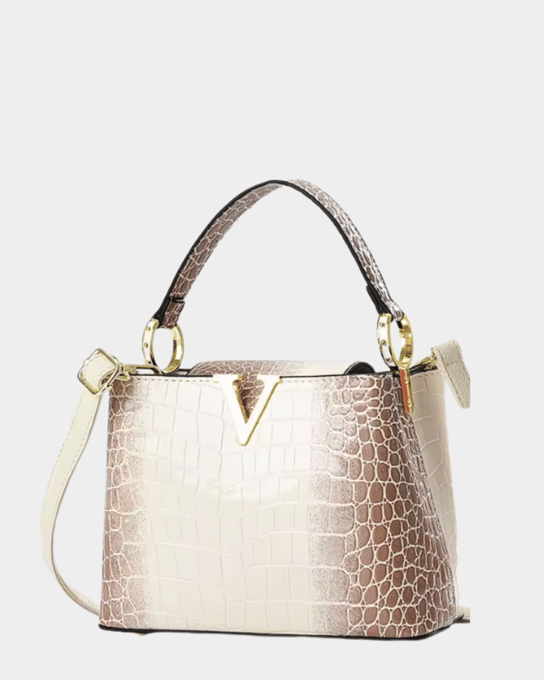 Valentina Croc Top Handle Handbag