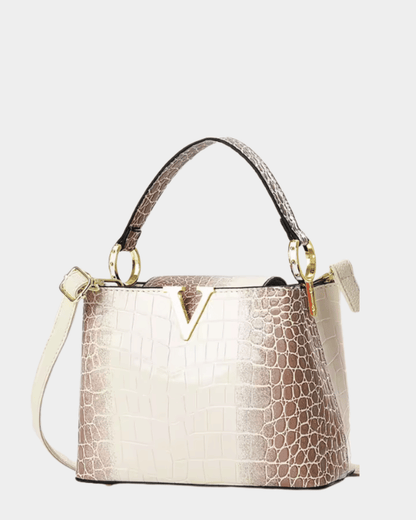 Valentina Croc Top Handle Handbag
